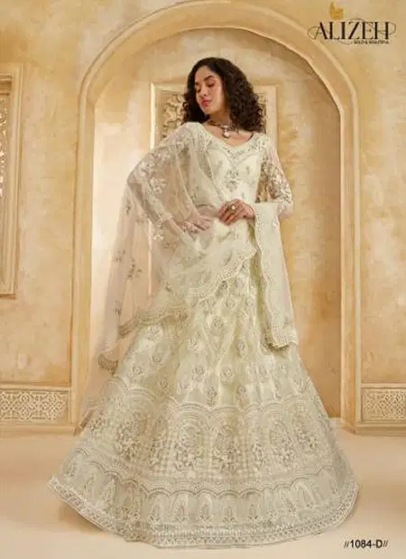 The White Bride Vol 2 By Alizeh Net Wedding Wear Lehenga Choli Best Wholesale Shop In Surat